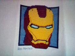 Cross stitch square for Oliver J's quilt