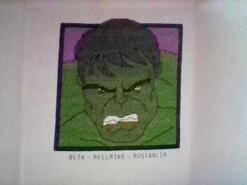 Cross stitch square for Oliver J's quilt