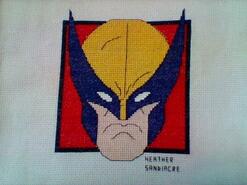 Cross stitch square for Oliver J's quilt