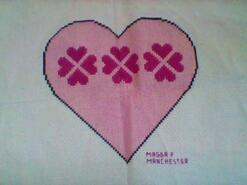 Cross stitch square for Kaydi P's quilt