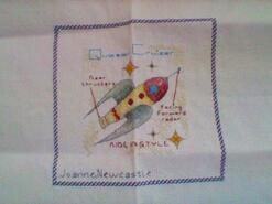 Cross stitch square for Kristian M's quilt