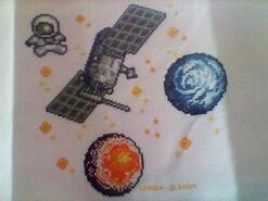 Cross stitch square for Kristian M's quilt