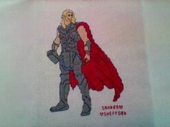Cross stitch square for Rio V's quilt