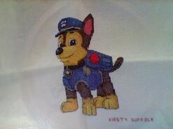Cross stitch square for Rio V's quilt