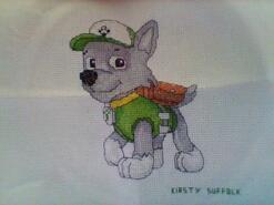 Cross stitch square for Rio V's quilt