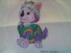 Cross stitch square for Rio V's quilt