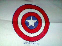 Cross stitch square for Rio V's quilt