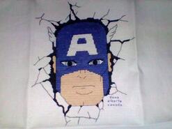 Cross stitch square for Rio V's quilt