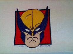 Cross stitch square for Rio V's quilt