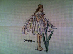 Cross stitch square for Maisy Hope's quilt