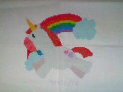 Cross stitch square for Daisy E's quilt