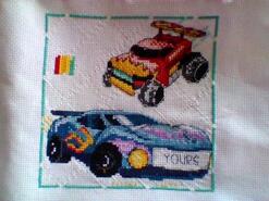 Cross stitch square for Curtis D's quilt
