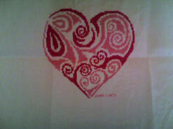 Cross stitch square for Melanie M's quilt