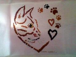 Cross stitch square for Joelle C's quilt