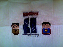 Cross stitch square for Samuel H's quilt