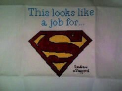 Cross stitch square for Samuel H's quilt