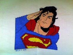 Cross stitch square for Samuel H's quilt