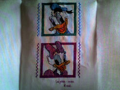 Cross stitch square for Violet C's quilt