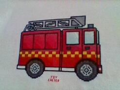 Cross stitch square for Lennie E's quilt