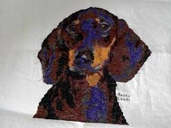 Cross stitch square for Joelle C's quilt