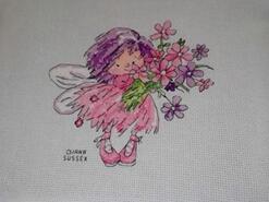 Cross stitch square for Rosie R's quilt
