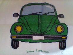 Cross stitch square for Lennie E's quilt