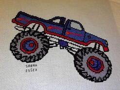 Cross stitch square for Lennie E's quilt