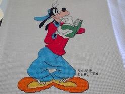 Cross stitch square for Levi B's quilt