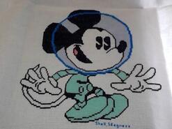 Cross stitch square for Levi B's quilt