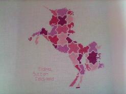 Cross stitch square for Elsie P's quilt
