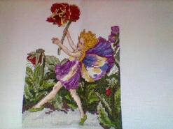 Cross stitch square for Margo-Quinn's quilt