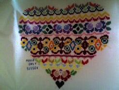 Cross stitch square for Alena R's quilt