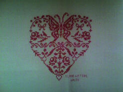 Cross stitch square for Alena R's quilt
