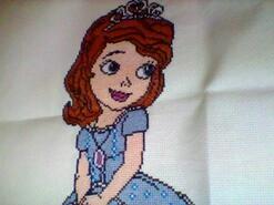 Cross stitch square for Charlotte R's quilt