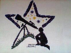 Cross stitch square for Carter L's quilt