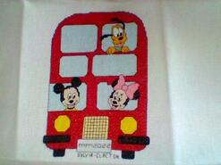 Cross stitch square for Levi B's quilt