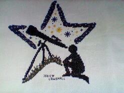 Cross stitch square for Reuben S's quilt