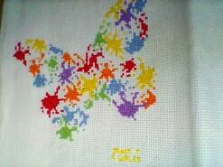 Cross stitch square for Brioni B's quilt