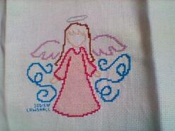 Cross stitch square for Evie-Kate S's quilt