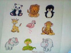 Cross stitch square for Bailey K's quilt