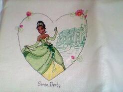 Cross stitch square for Charlotte R's quilt