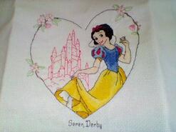Cross stitch square for Charlotte R's quilt