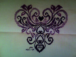 Cross stitch square for Emma L's quilt