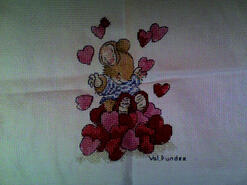 Cross stitch square for Emma L's quilt