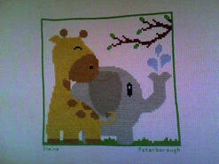Cross stitch square for James K's quilt