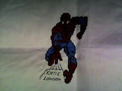 Cross stitch square for Charlie C's quilt