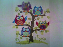 Cross stitch square for Libby C's quilt