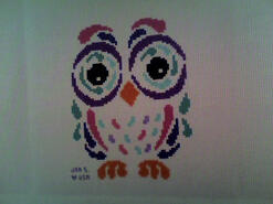 Cross stitch square for Libby C's quilt