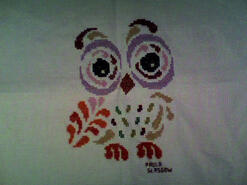 Cross stitch square for Libby C's quilt