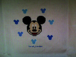 Cross stitch square for Levi B's quilt
